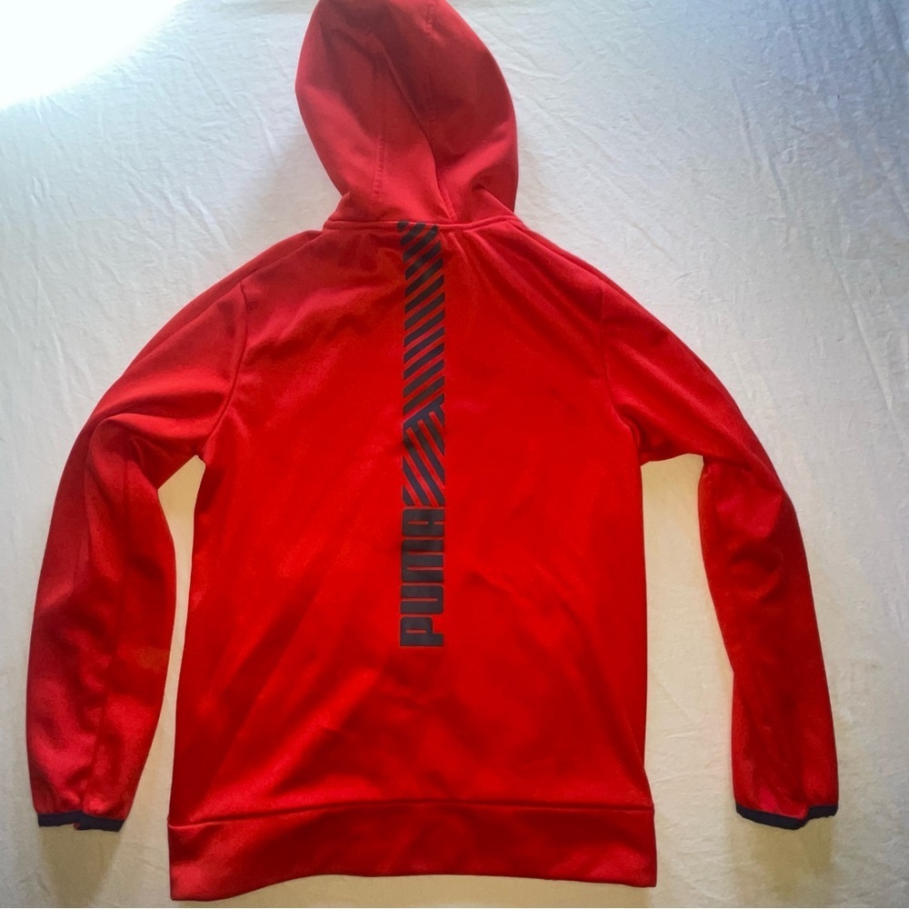 PUMA Boys Medium 10/12 Red Zip Up Track Jacket - Picture 12 of 14